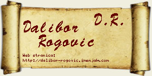 Dalibor Rogović vizit kartica